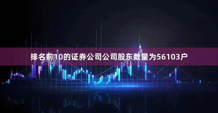 排名前10的证券公司公司股东数量为56103户